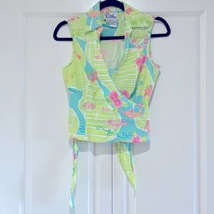Vintage Lilly Pulitzer Wrap Top